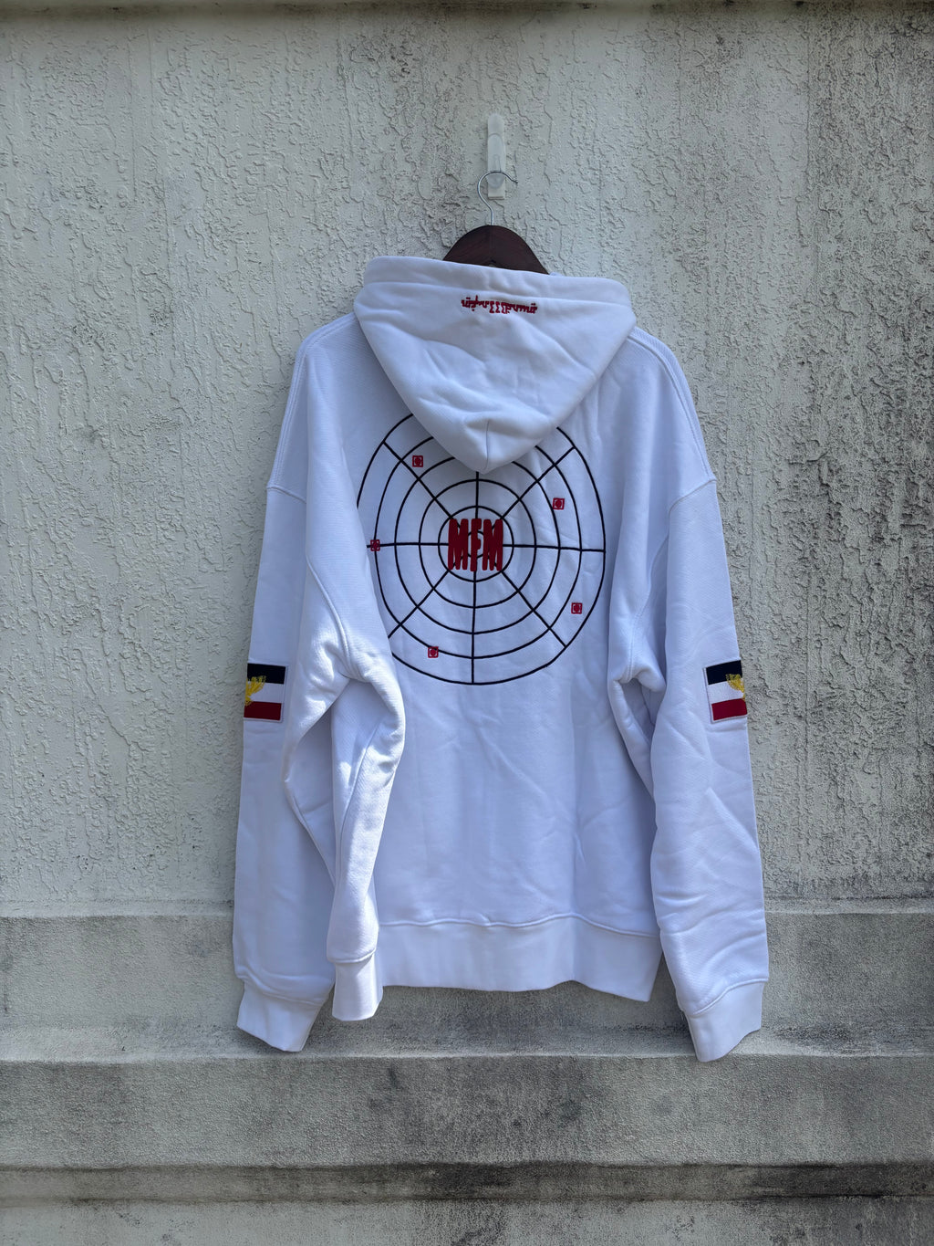 Murd333r.fm "Peacemaker" White Hoodie