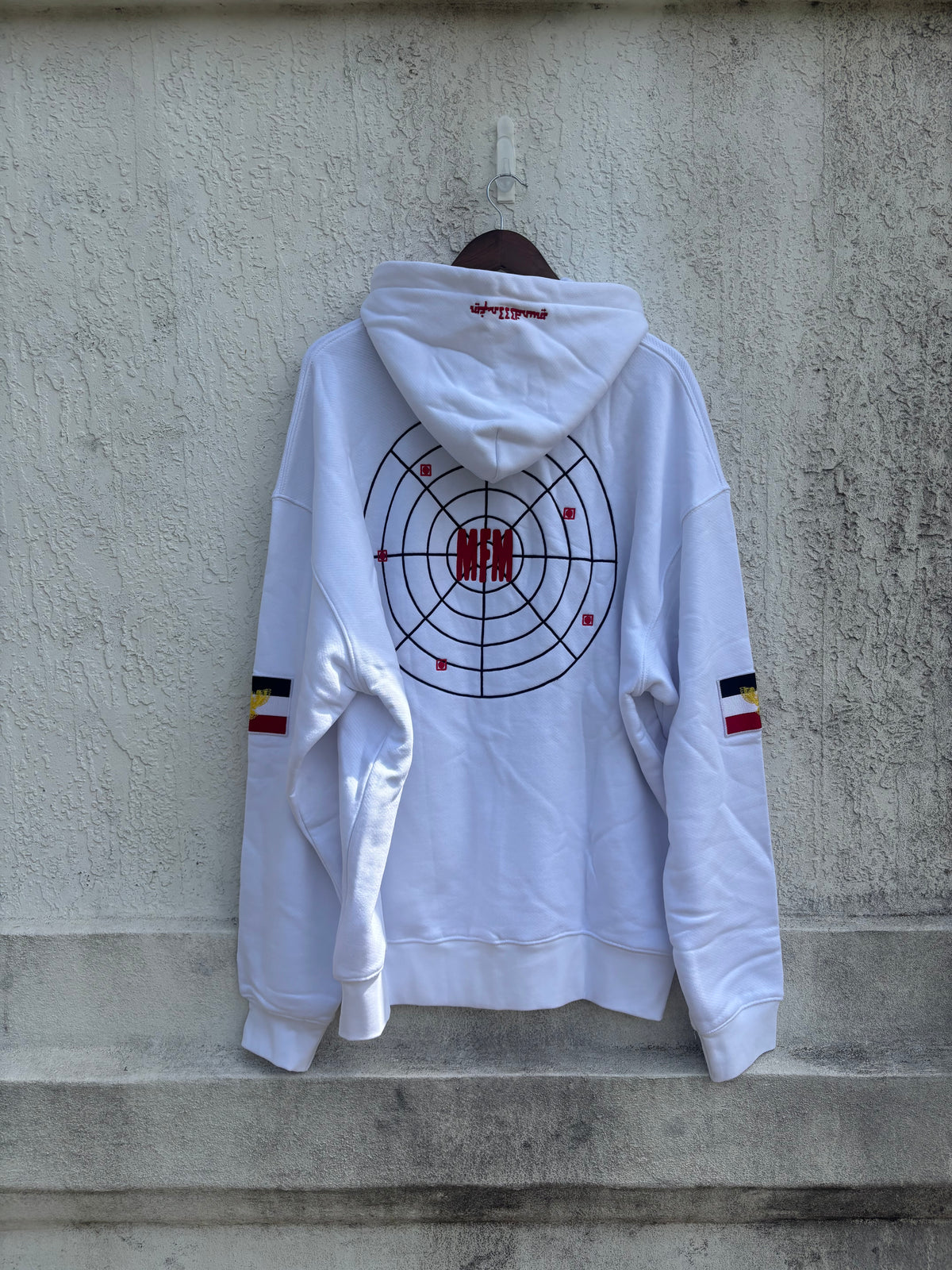 Murd333r.fm "Peacemaker" White Hoodie