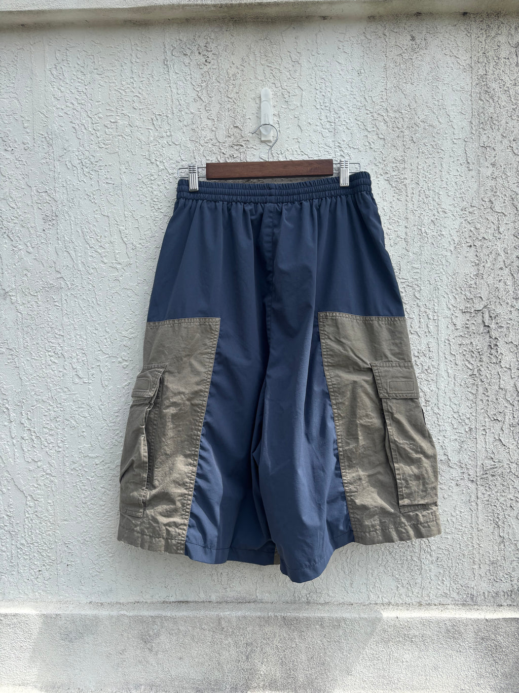 Balenciaga Oversized Cut-Up Cargo Tracksuit Shorts