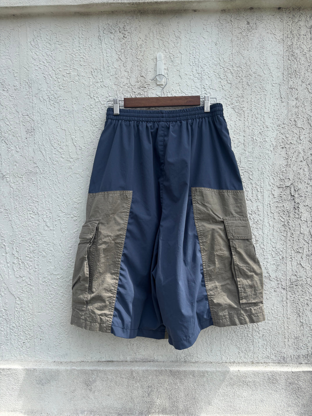Balenciaga Oversized Cut-Up Cargo Tracksuit Shorts