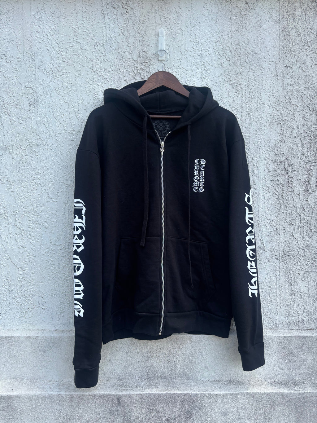 Chrome Hearts Script Logo Zip Hoodie