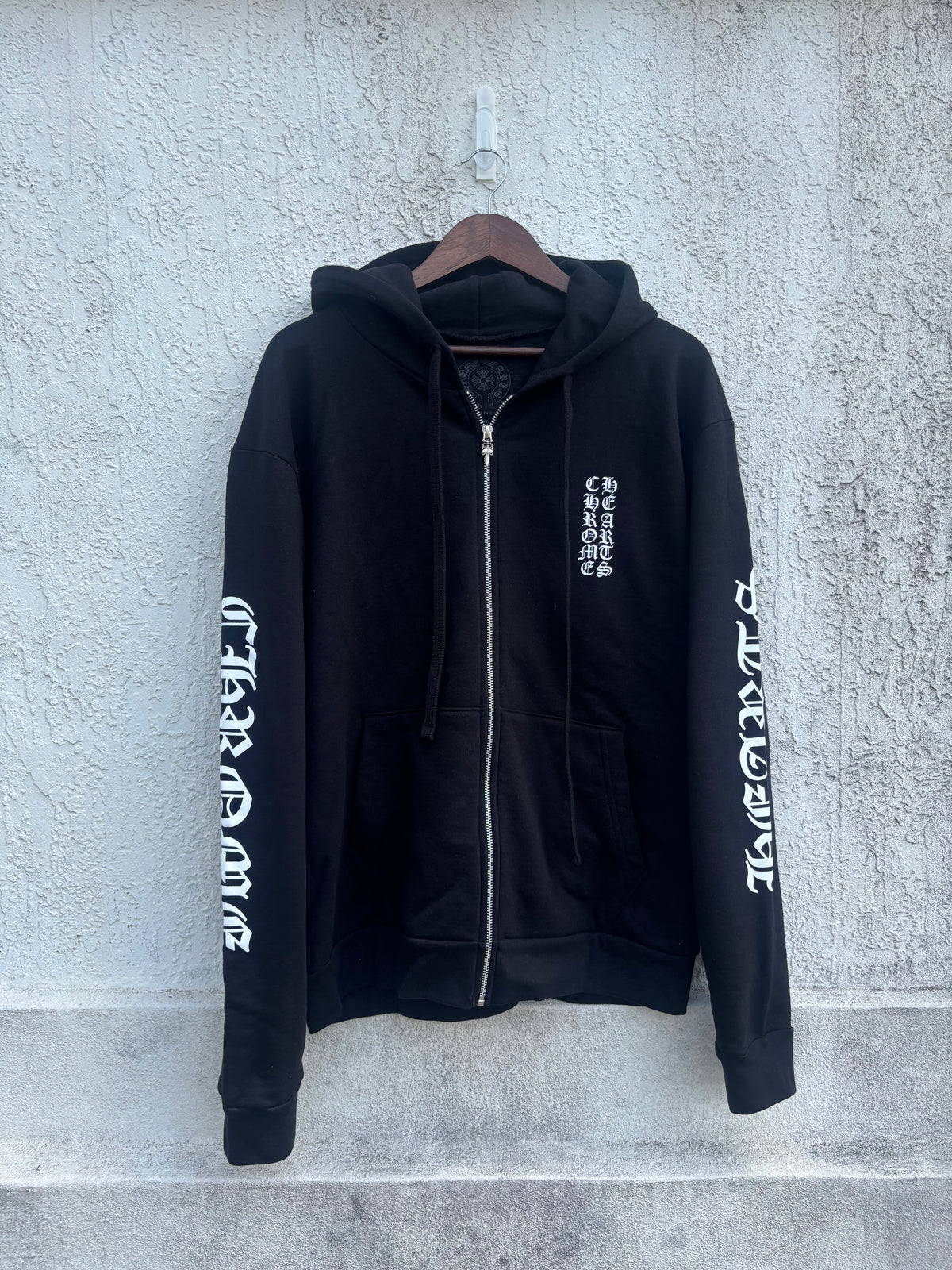 Chrome Hearts Script Logo Zip Hoodie