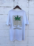 Vintage Pot Smokers "UPS" parody tee WHT